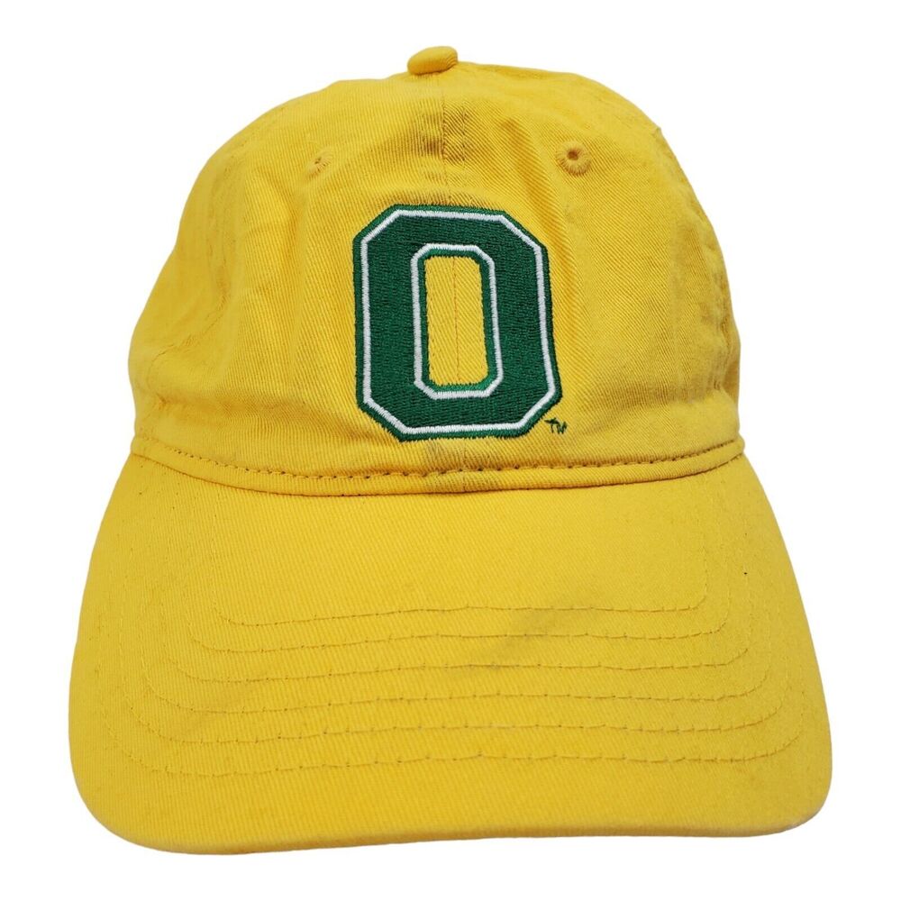 OREGON DUCKS Hat Cap Adult Yellow Green O Logo SIGNATURE College Football